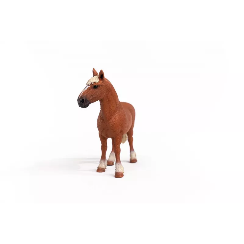 schleich FARM WORLD Belgijos sunkusis arklys, 3 m., Ūkio gyvūnai / ūkio žaislai, Arkliai, Ruda, Plastikas