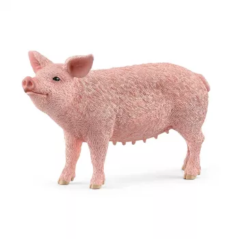 Schleich fermos kiaulės modelis 13933, rožinė, rekomenduojamas amžius 3+