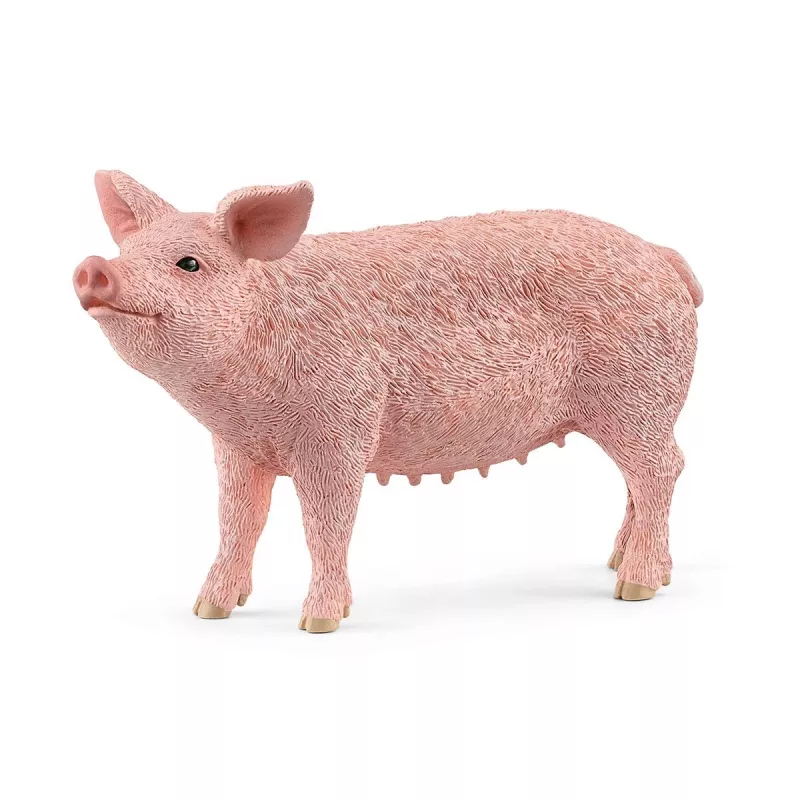 Schleich fermos kiaulės modelis 13933, rožinė, rekomenduojamas amžius 3+