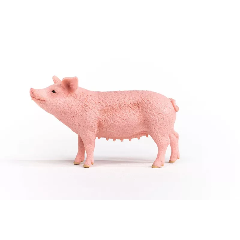 Schleich fermos kiaulės modelis 13933, rožinė, rekomenduojamas amžius 3+