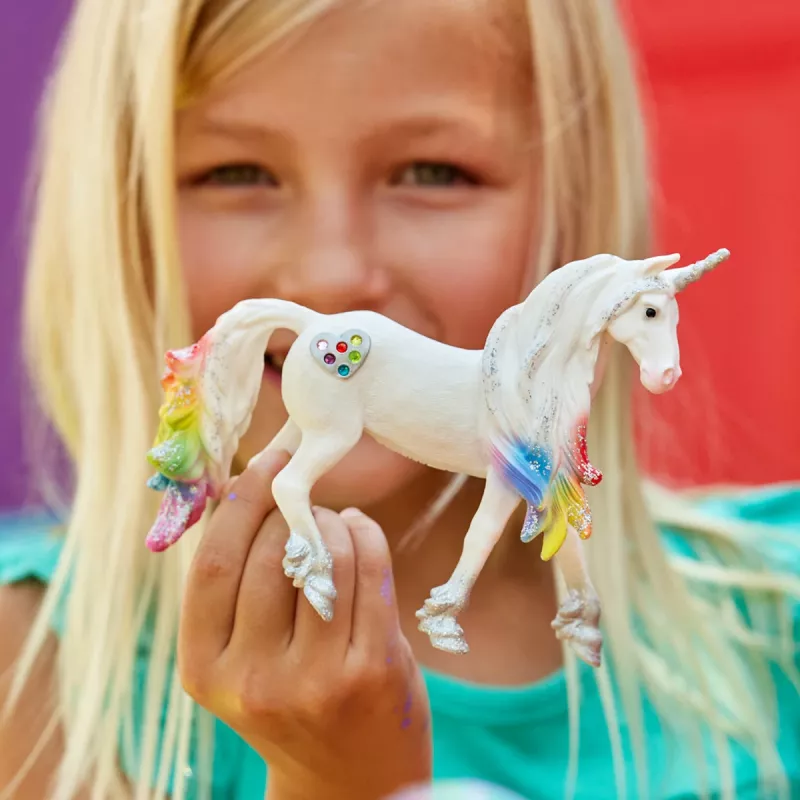 schleich BAYALA Vaivorykštinės meilės vienaragis eržilas, 5 m., Vienaragis / Pegasas, Vienaragiai ir fėjos, Įvairiaspalvis, Plastikas
