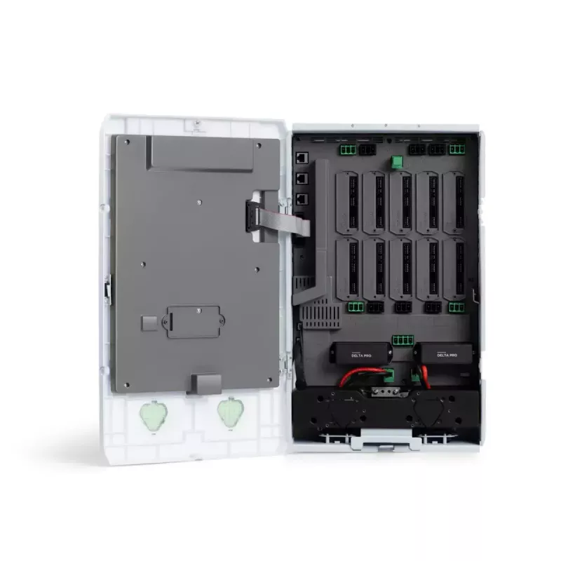 EcoFlow išmanusis namų skydas su 13 relių modulių (8x 13A, 5x 16A), skirtas EcoFlow DELTA Pro