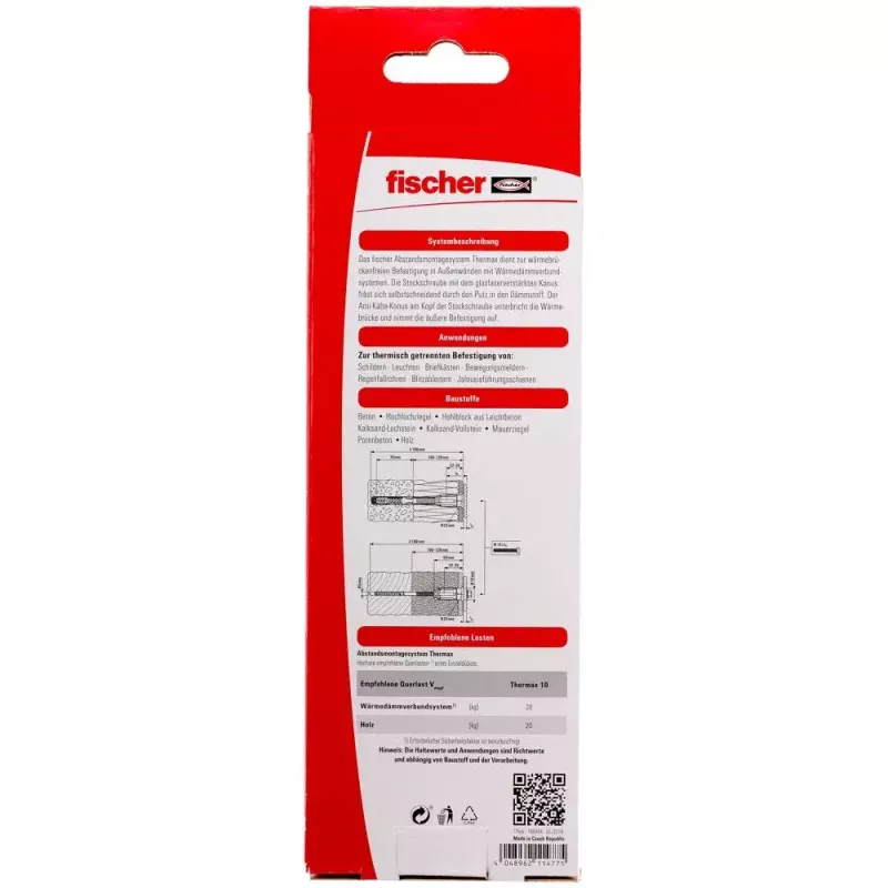 Varžtų ir sieninių kaiščių rinkinys Fischer 512173