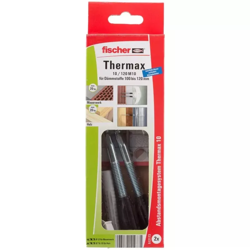 Varžtų ir sieninių kaiščių rinkinys Fischer 512173