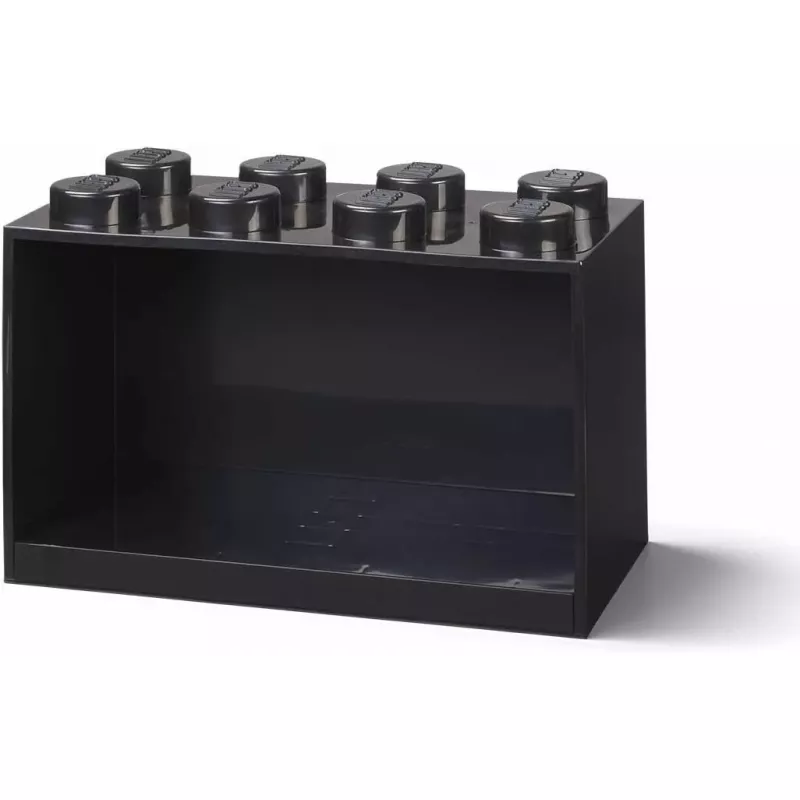 Shelf Room Copenhagen LEGO Brick 8 juoda, modulinė vitrininė lentyna