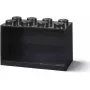 Shelf Room Copenhagen LEGO Brick 8 juoda, modulinė vitrininė lentyna
