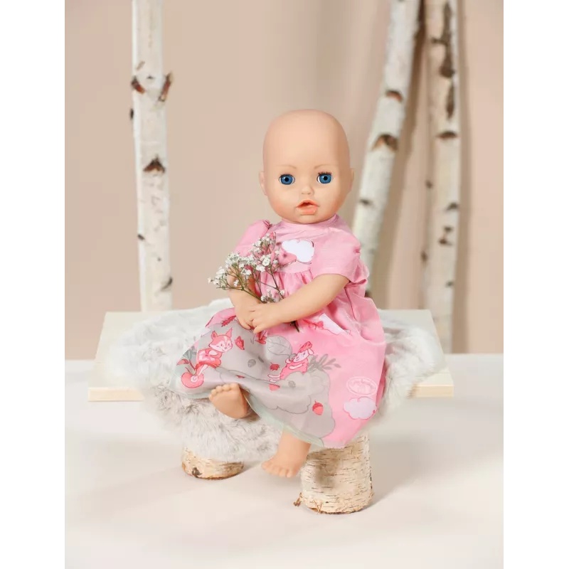 Baby Annabell suknelė rožinė 43cm lėlės suknelė