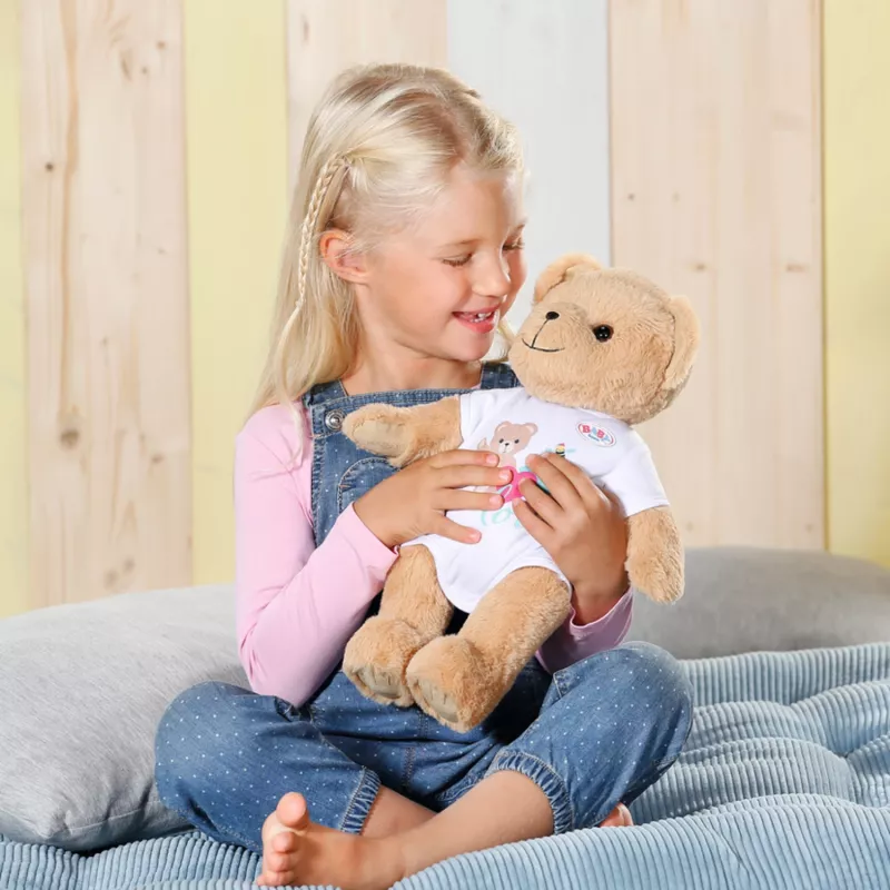 Žaislinis meškiukas BABY born Bear baltas 0–12 metų