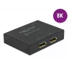 DELOCK DisplayPort 2 į 1 jungiklis - dvikryptis 8K 30Hz