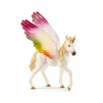 Schleich BAYALA Spalvotas vienaragis su sparnais, kumeliukas, 5 m., Vienaragis / Pegasas, Vienaragiai & Fėjos, Įvairiaspalvis, Plastikas, 1 vnt.