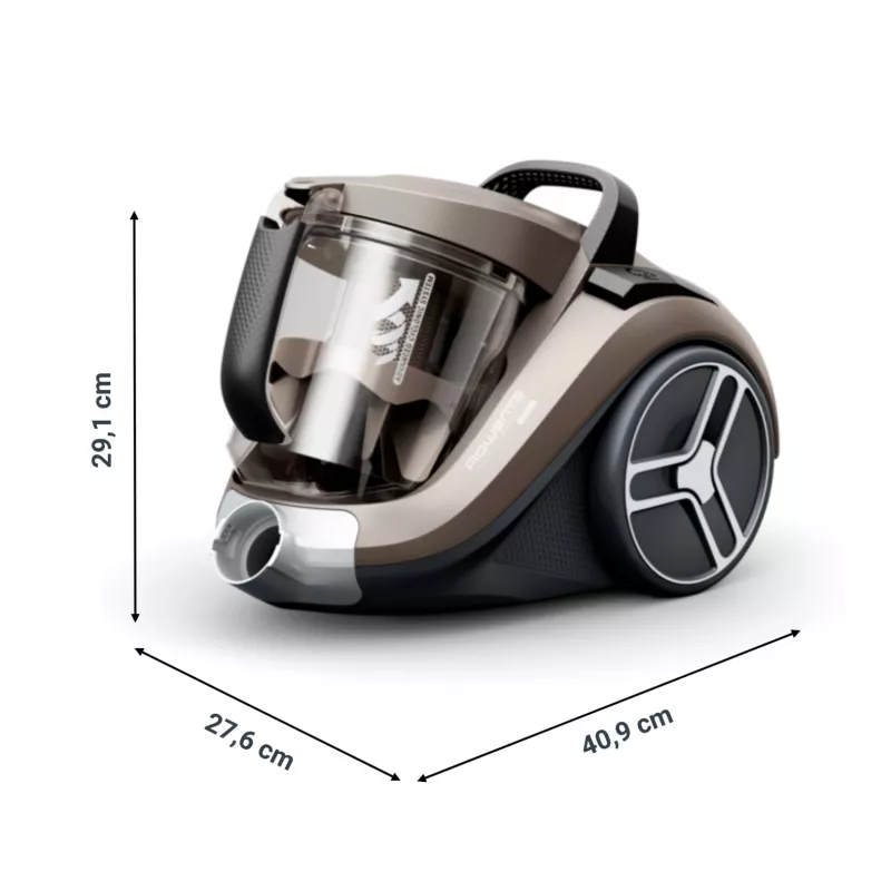 Rowenta Compact Power XXL RO4B50 2,5 L cilindrinis dulkių siurblys sausam valymui 900 W be maišelio