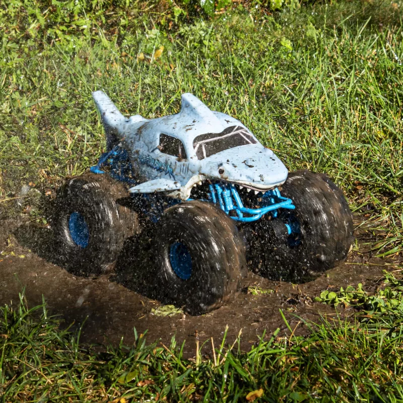 Monster Jam , Official Megalodon STORM visureigis radijo bangomis valdomas monstrų sunkvežimis, mastelis 1:15
