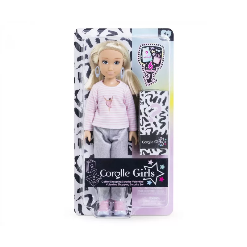 Corolle Valentine Shopping Surprise rinkinys, Mados lėlė, Moteriška, 4 m., Berniukas/Mergaitė, 280 mm, 215 g