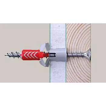 Sraigtas Fischer 670501 — plieninis medsraigtis 100 mm, 6 mm skersmuo, 60 mm sriegis, pakuotėje 25 vnt.
