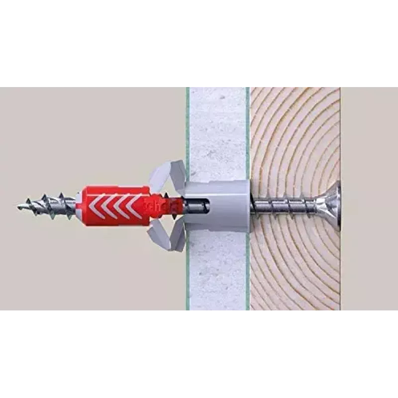 Sraigtas Fischer 670501 — plieninis medsraigtis 100 mm, 6 mm skersmuo, 60 mm sriegis, pakuotėje 25 vnt.