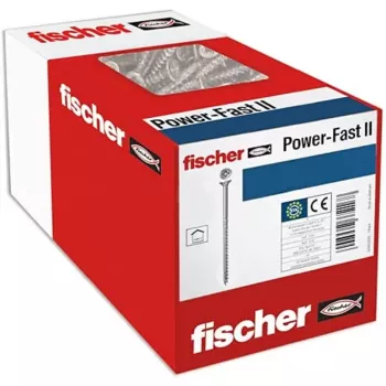 Sraigtas Fischer 670501 — plieninis medsraigtis 100 mm, 6 mm skersmuo, 60 mm sriegis, pakuotėje 25 vnt.