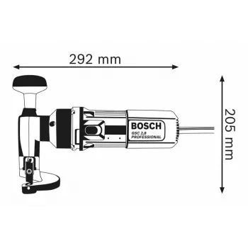 “Bosch 0 601 506 103” plieno karpymo žirklės / kramtymo įrenginys 2400 k./min. 500 W