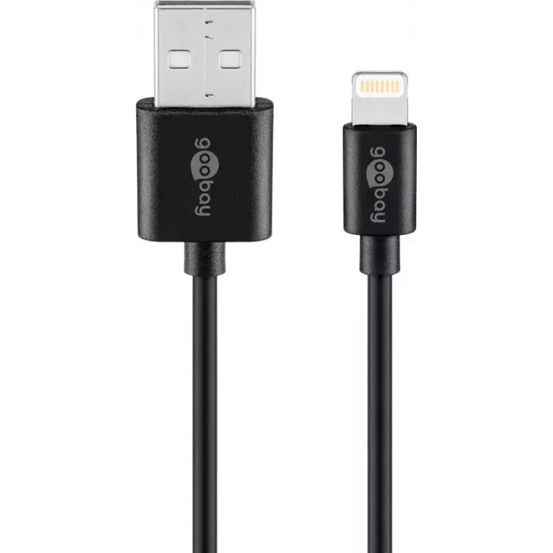 Goobay Lightning USB įkrovimo ir sinchronizavimo laidas 1 m Lightning USB A CE MFi
