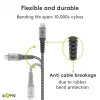 USB laidas Wentronic 49282 USB 2.0 1 m Micro-USB B USB A Juoda Pilka