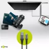 USB laidas Wentronic 49282 USB 2.0 1 m Micro-USB B USB A Juoda Pilka
