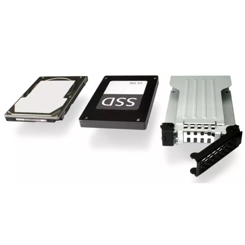ICYDOCK ToughArmor visiškai metalinis 4 lizdų 2,5 col. SATA HDD ir SSD galinis skydas, skirtas išoriniam 5,25 col. lizdui