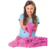 Kinetic Sand, 2 svarų rožinis žaidimų smėlis, Velykų dovanėlės, formuojami sensoriniai žaislai vaikams, užsegamas maišelis (pakuotė gali skirtis)