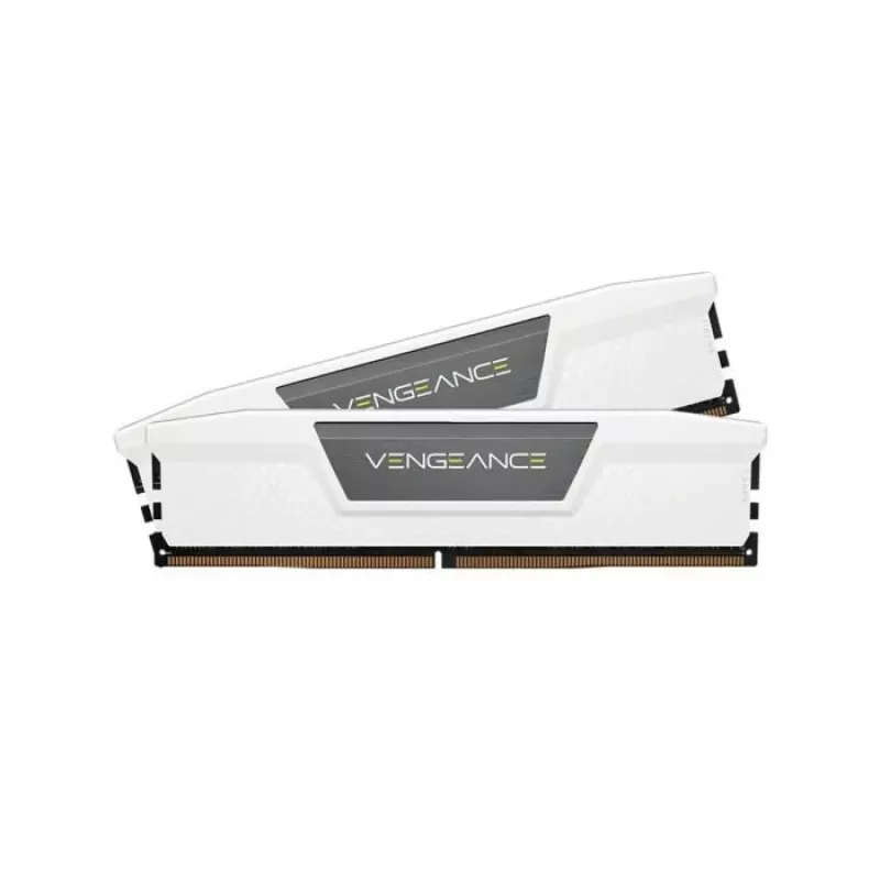 CORSAIR atmintinė 32GB (2x16GB) DDR5 DRAM 6400MT/s CL32 atminties rinkinys Vengeance - balta
