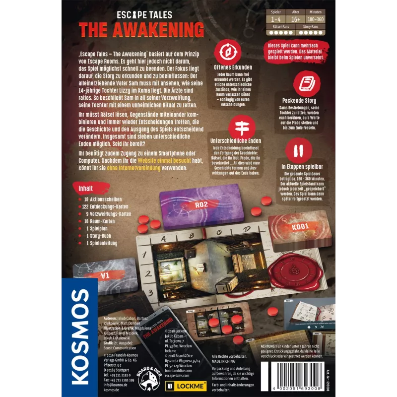 Kosmos Escape Tales: The Awakening Stalo žaidimas Dedukcija