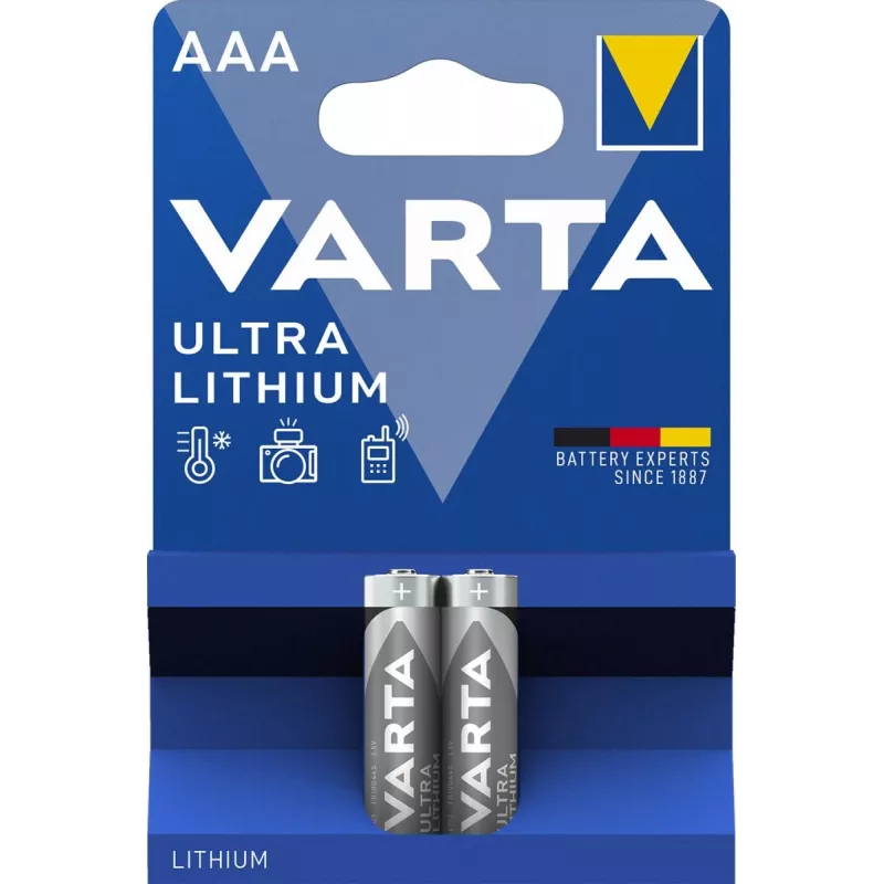 VARTA Battery vienkartinė Ultra Lithium AAA 1,5 V