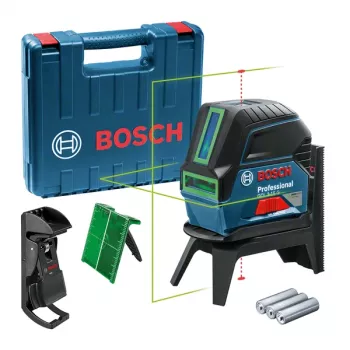 Bosch GCL 2-15 G linijinis / taškinis nivelyras 10 m 500-540 nm (< 10 mW)