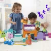 MEGA BLOKS Fisher Price Muzikinės fermos grupė sensorinis blokelių žaislas (45 vnt.) mažyliui