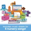 MEGA BLOKS Fisher Price Muzikinės fermos grupė sensorinis blokelių žaislas (45 vnt.) mažyliui