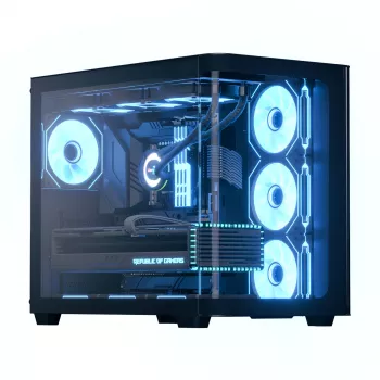 Aerocool P500C Midi Tower, juoda