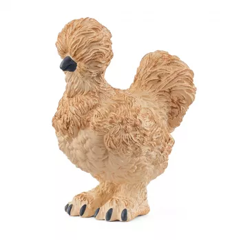 Figūra Schleich Silkie Chicken modelis 14891 — ūkio gyvūno figūrėlė, įvairiaspalvė, nuo 3 metų