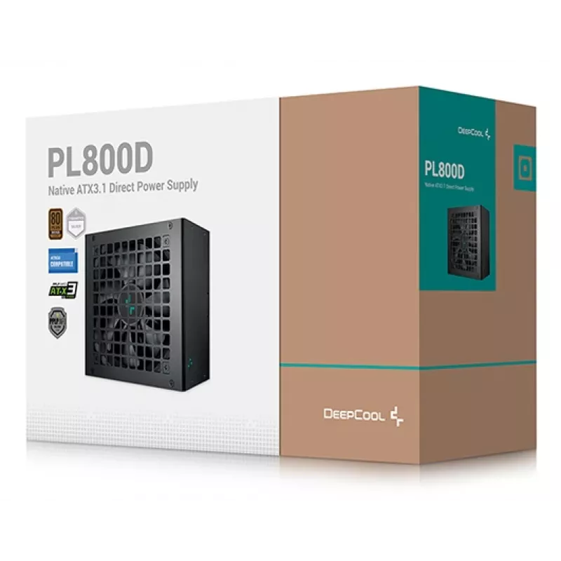 DEEPCOOL Pl800d maitinimo blokas 800 W 20+4 Pin ATX - juodas