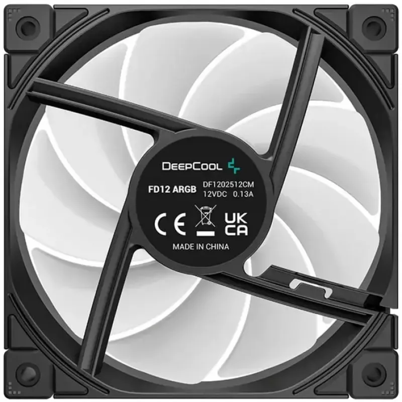 Korpuso ventiliatorius DeepCool FD12 ARGB 120 mm juodas 120x120x25