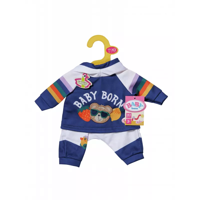BABY born Sportinis kostiumėlis Tamsiai mėlynas 43cm Rūbeliai lėlei rinkinys