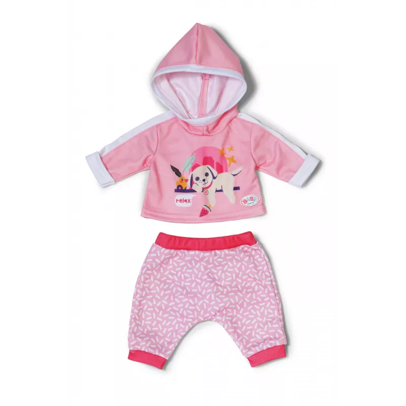 BABY born sportinis kostiumėlis rožinis 43 cm lėlės drabužėlių rinkinys