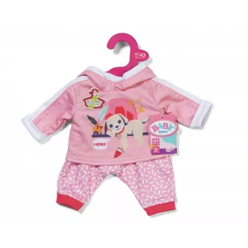 BABY born sportinis kostiumėlis rožinis 43 cm lėlės drabužėlių rinkinys