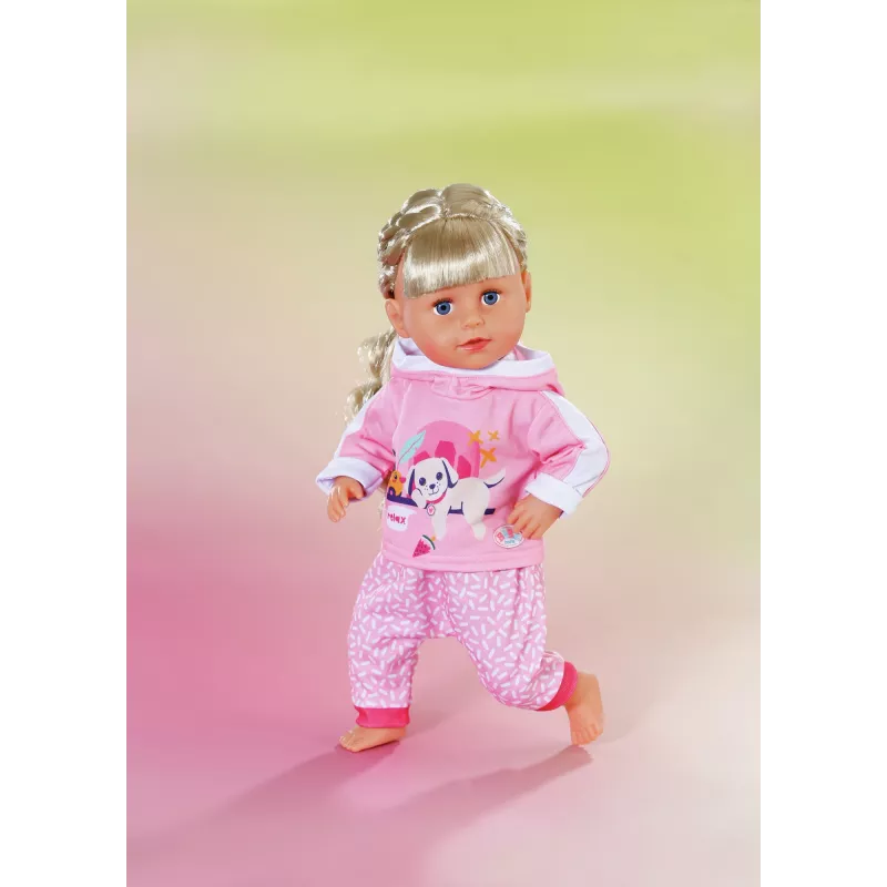 BABY born sportinis kostiumėlis rožinis 43 cm lėlės drabužėlių rinkinys