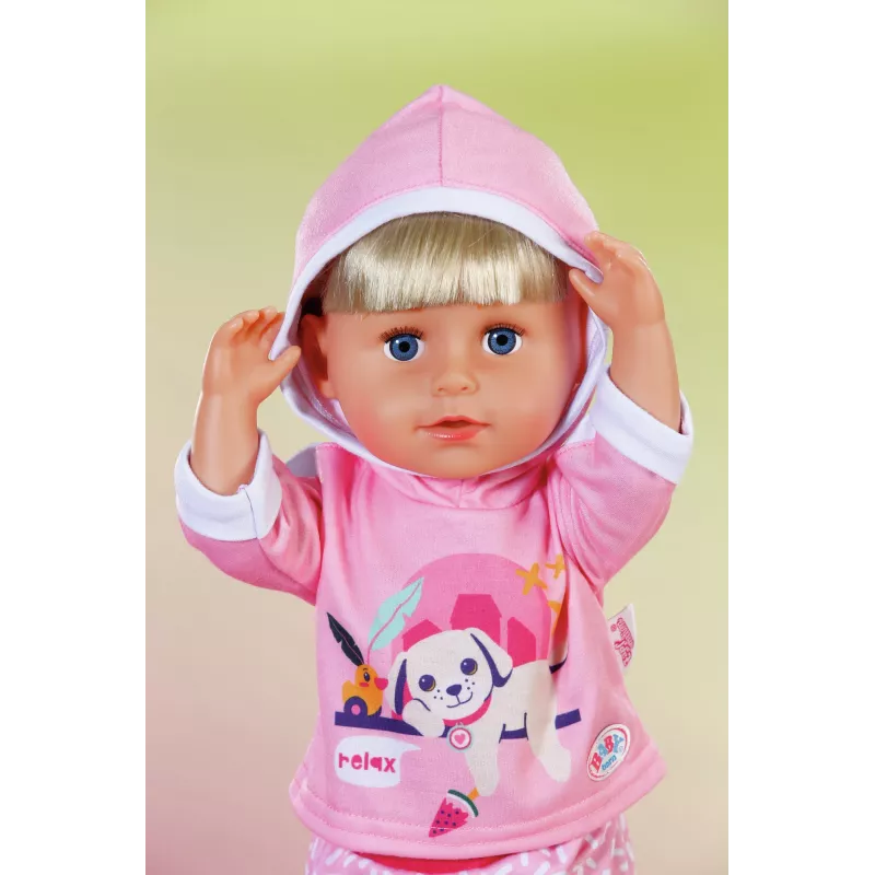 BABY born sportinis kostiumėlis rožinis 43 cm lėlės drabužėlių rinkinys