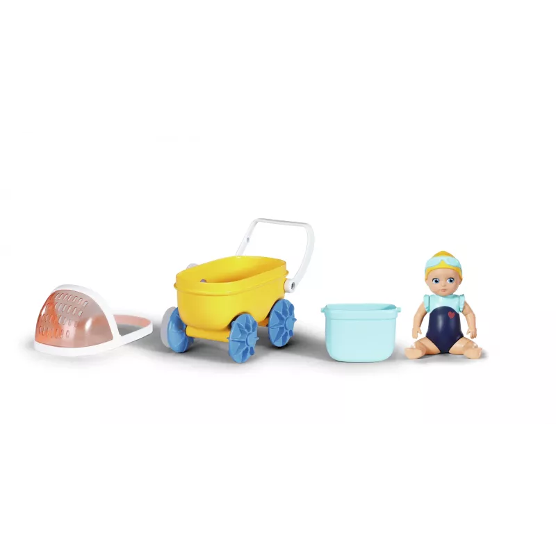 BABY born Splish Splash vežimėlis su lėle Ema maudynėms, įvairiaspalvis