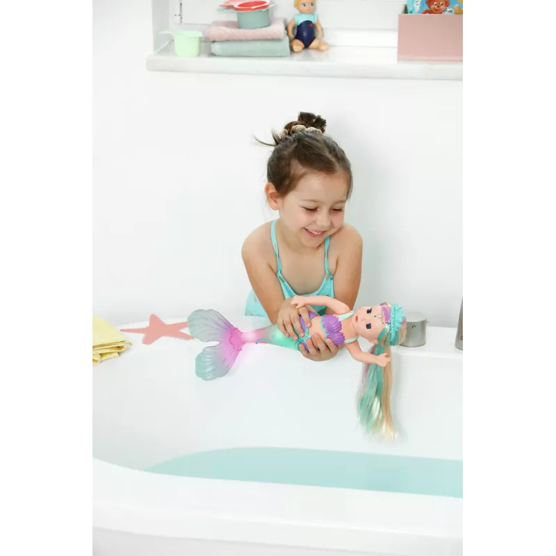Lėlė zapf creation BABY born undinė modelis 837368 – maudoma kūdikio lėlė su undinės uodega