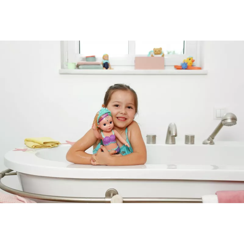 Lėlė zapf creation BABY born undinė modelis 837368 – maudoma kūdikio lėlė su undinės uodega