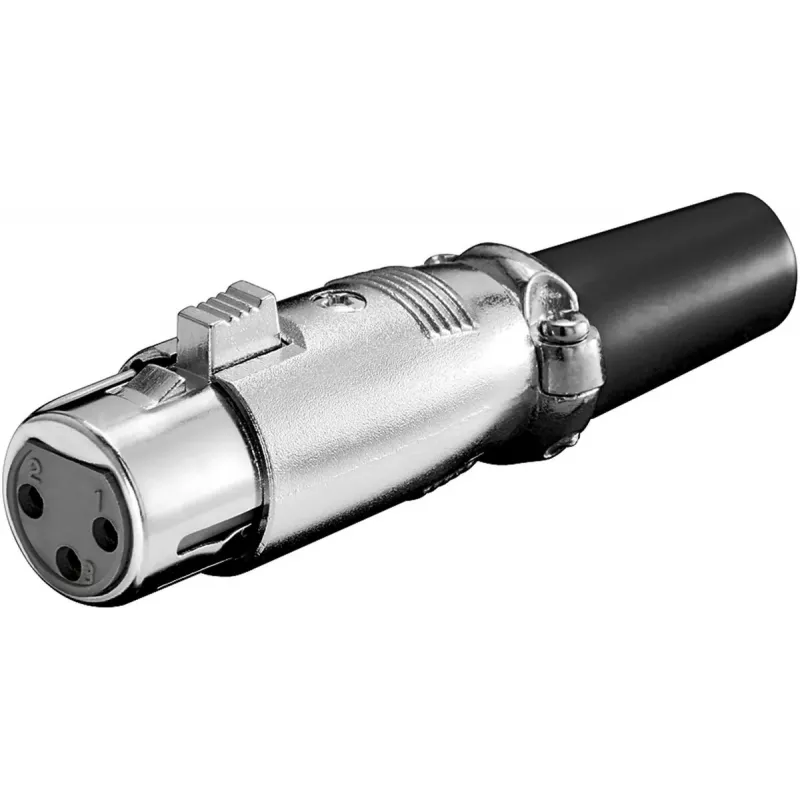 Mikrofono lizdas Goobay XLR moteriškas 3 kontaktų
