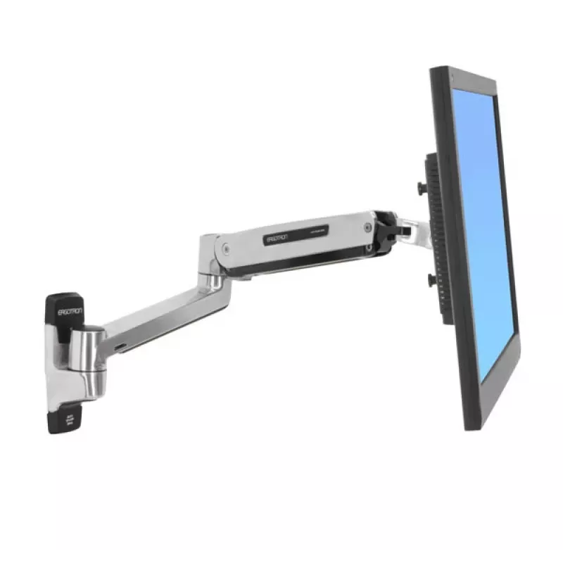 ERGOTRON Lx sėdimos-stovimos padėties sieninio laikiklio LCD ranka (poliruotas aliuminis)