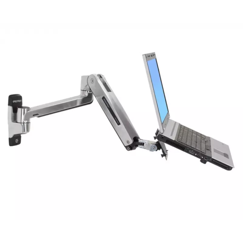 ERGOTRON Lx sėdimos-stovimos padėties sieninio laikiklio LCD ranka (poliruotas aliuminis)