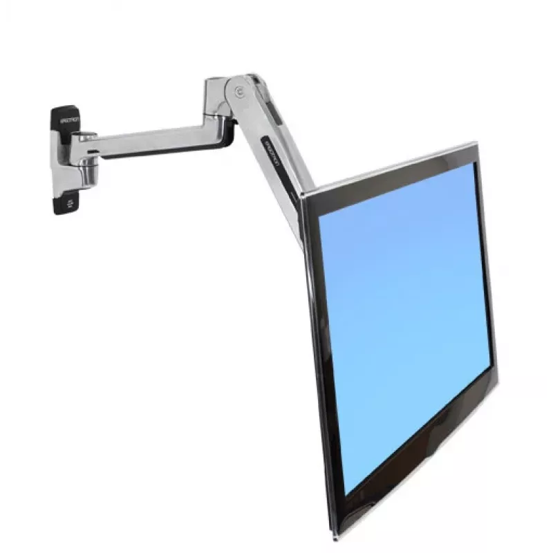 ERGOTRON Lx sėdimos-stovimos padėties sieninio laikiklio LCD ranka (poliruotas aliuminis)