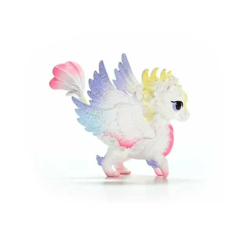 Figūrėlė Schleich BAYALA Vaivorykštės kūdikis drakonas nuo 5 m., smėlio mėlyna žalia, Vienaragio/Pegaso tema