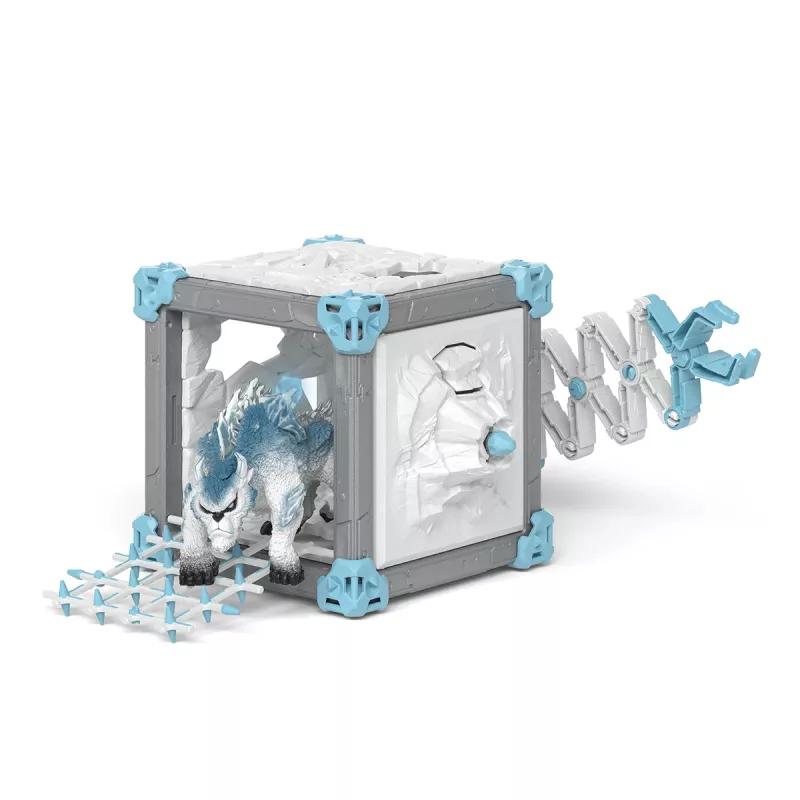schleich ELDRADOR CREATURES BattleCave Snow Slasher, Veiksmo / nuotykių, Monstrai ir drakonai, Ledo pasaulis, BattleCave, 7 m., Daugiaspalvis